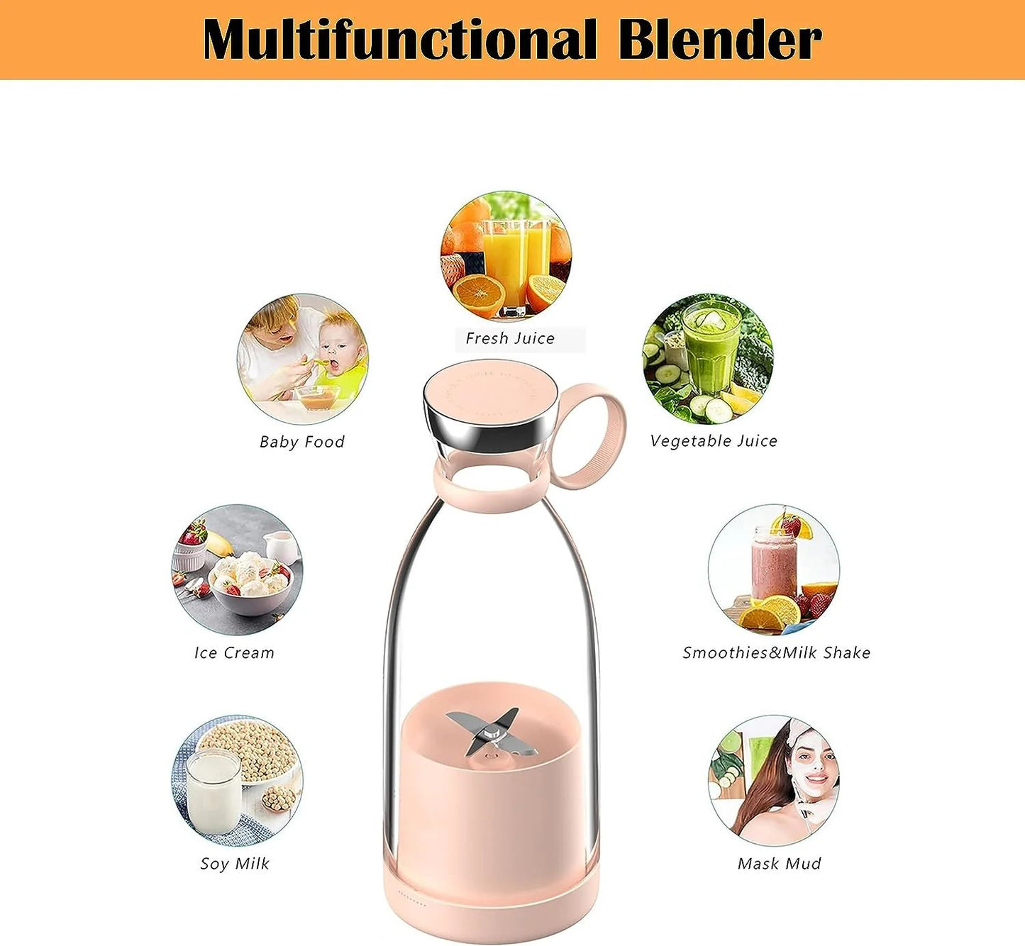 60% Off Today Portable Juicer Bottle