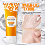Natural Orange Enzymes Exfoliating Brightening Gel, Deep Cleansing & Moisturising Exfoliating Scrub for Women
