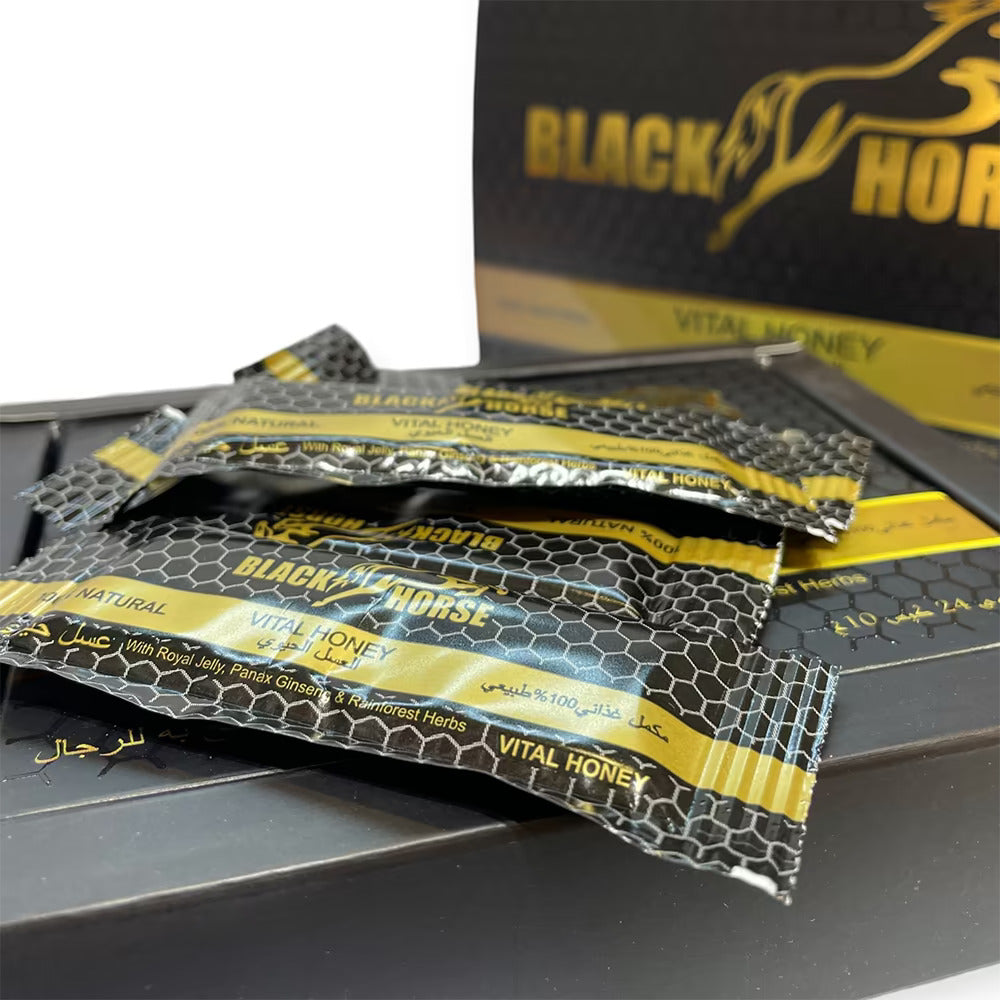Black Horse Vital Honey – Premium Herbal Honey Blend for Energy, Vitality & Stamina